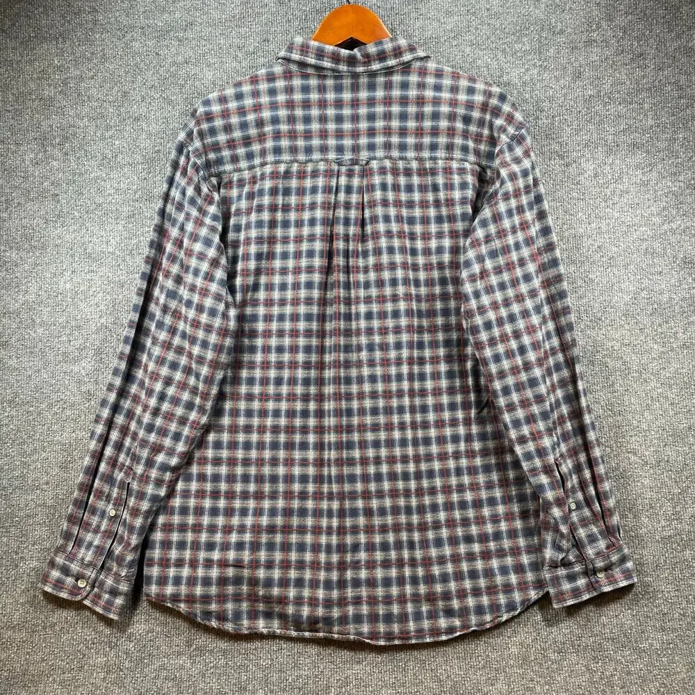 The North Face A5 Series Button Up Shirt Men's Large Blue/Red Plaid Casual